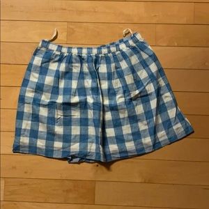 J.crew gingham check skirts